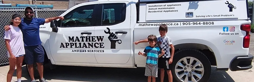 Matthew Appliance and Gas Services service truck